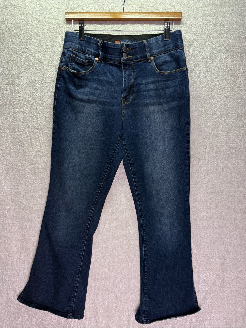 Women's Dark Indigo Flare Jeans - Wide Leg Comfort